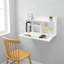 29.9" Modern Simple Multifunctional Wall Mounted Floating Foldable Table Desk Cabinet-699690803