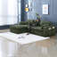 Canapé modulaire en tissu chenille peu encombrant, design moderne pour le salon