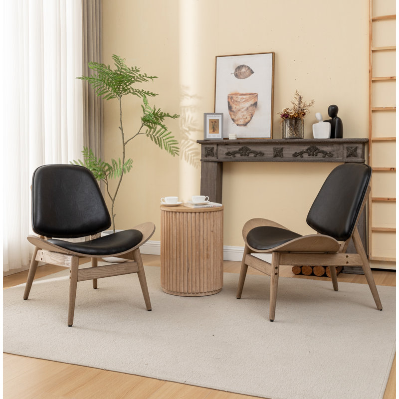 Chaise d'appoint en similicuir Arrielle