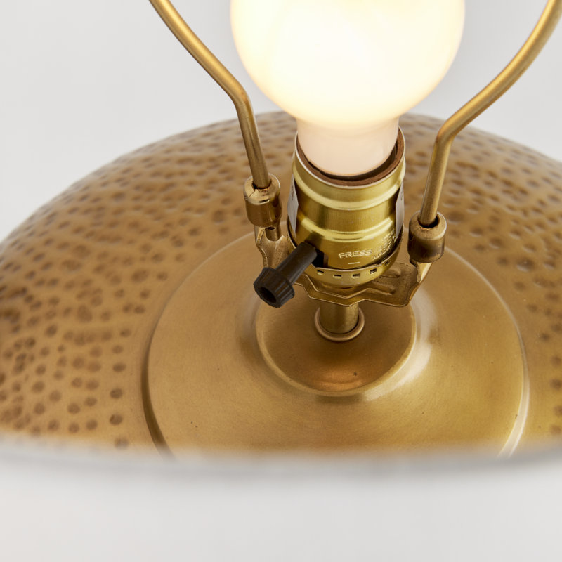 Mercury Table Lamp, 25" H x 18" W x 18" D