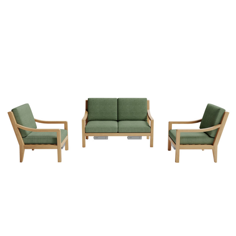 Solerno Heated Loveseat Set, Aloe
