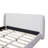 King-Size White Bed Frame With Boucle Upholstered Wingback Headboard & Solid Wood Base-229324197