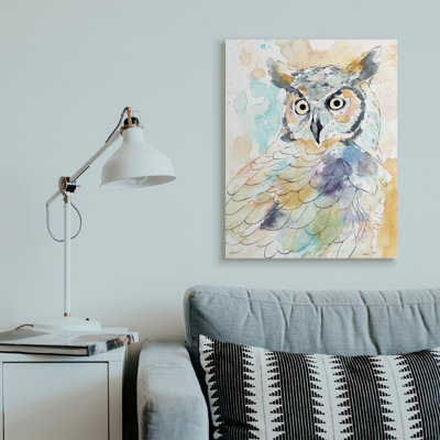 «Majestic Owl» par Annie Warren - Peinture sur toile