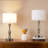 Mohin 20.7" Silver Touch Control Table Lamp With Usb And Bulb Included