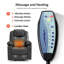 Fauteuil basculeur inclinable en similicuir à puissance moyenne avec massage et chaleur Courtois-406796482