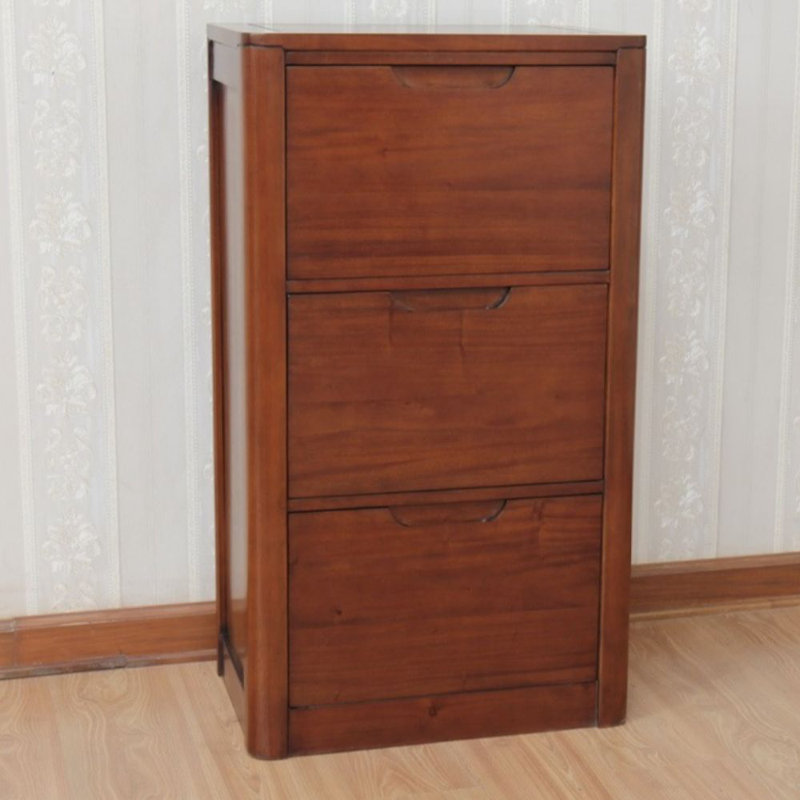 SP 60cm Wide 3 -Drawer Solid Wood File Cabinet