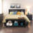 Sonoma Traditional Nightstand Side Table With 2 Drawers, Functional 2-Drawer Bedside Table 16" D X 23.25" W X 21.75" H, Black