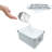 Collapsible Storage Box, Decorative Memory Box With Lid & Metal Reinforced Corners, Cardboard File Bin With Handles, Organizer Gift Box For Keepsake Toy Photos Office Nursery Wardrobe Bookshelf-225393765