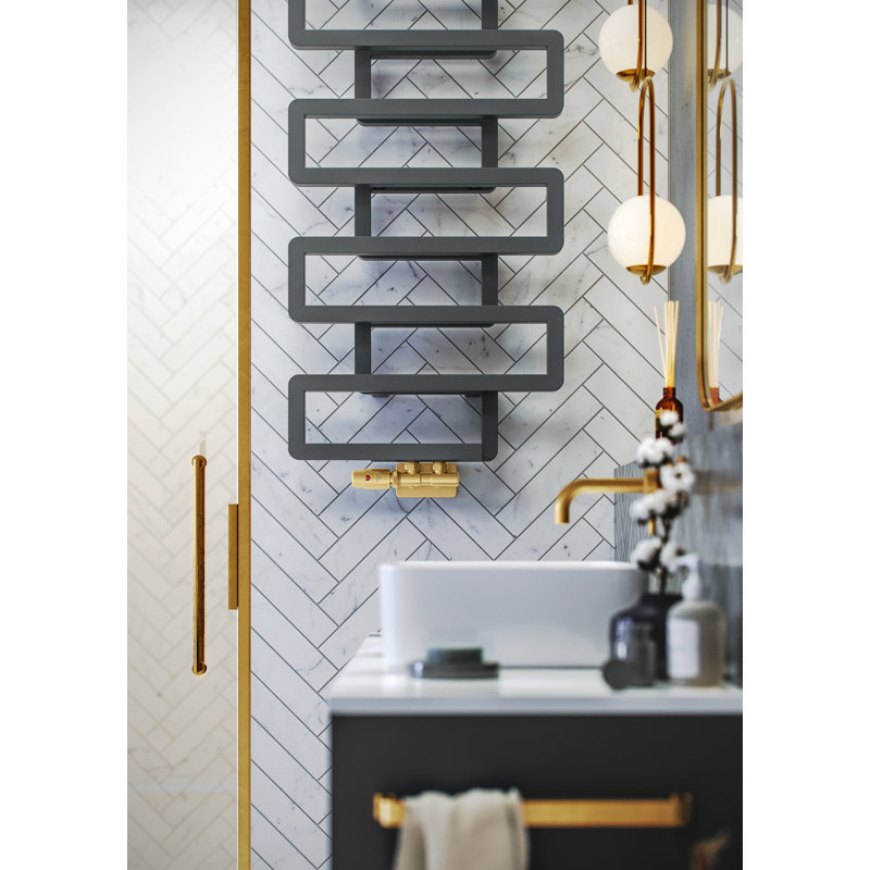 Heated Towel Rail, BOOKIE 1155/500, Grey