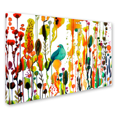 Wrapped Canvas Wall Art - Sylvie Demers 'Retrouver Son Chemin' Wall Art for Living Room, Bedroom, or Office Décor - 12x19