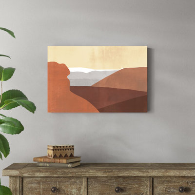 «Sedona Colorblock I» par Victoria Borges, reproduction sur toile tendue