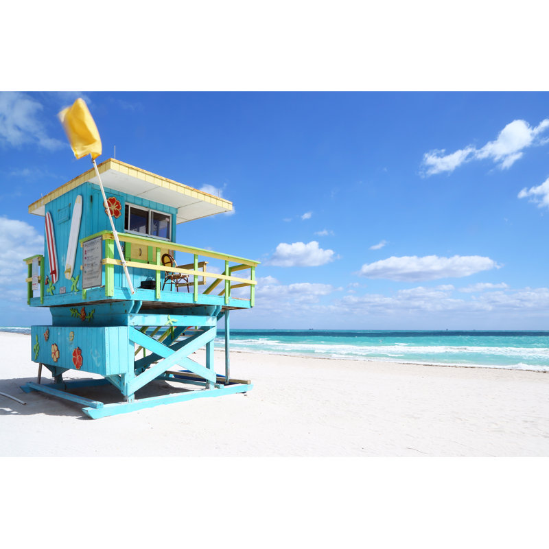 South Beach, Florida par Manakin - Photographie sur toile tendue, L 36 po x H 24 po