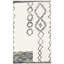 Kaylee Sahara Boho Stain/Fade Resistant Non-Slip Machine Washable Gray/Ivory Bath Rug-559588701