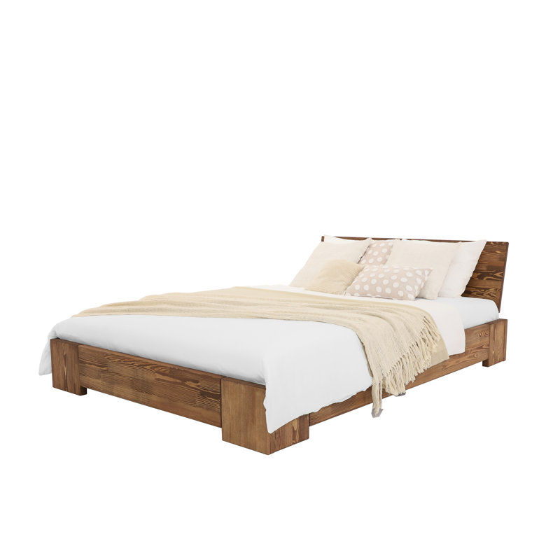 Caillo Solid Wood Bed, Double (4'6)