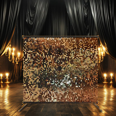36 panneaux de paillettes chatoyantes décorations de fête d'anniversaire de mariage