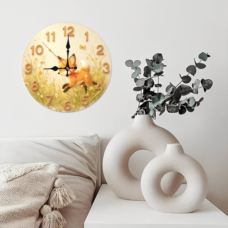 Adorable horloge renard