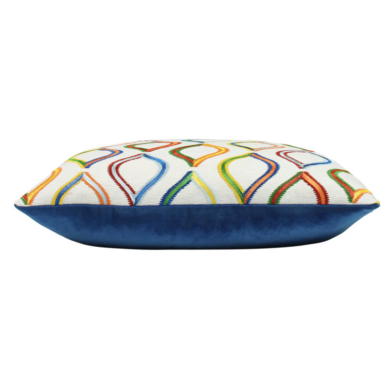Geometric Square Throw Cushion, Jungle