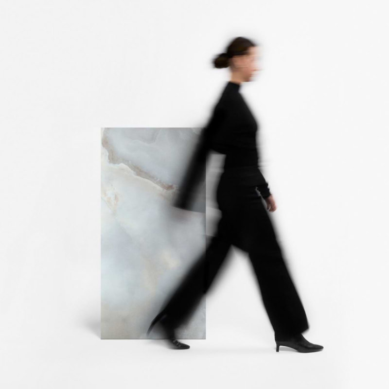 Jewel Onyx 24X48 Polished Porcelain Tile, Pearl
