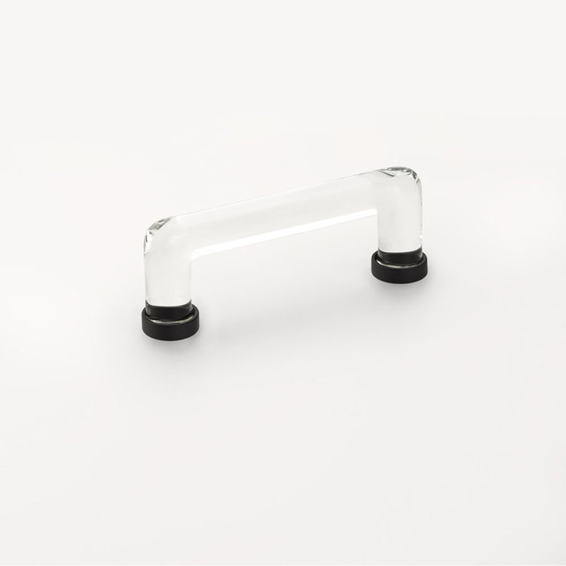 Modern Glass Appliance Pull, Flat Black