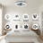 19" Black Frame Iceberg Bedroom Fan Light With Remote Control, Dimmable, 7 Blades, Reversible Dc Motor, With Led Light