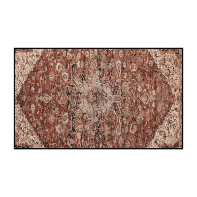 Machine Washable Brown Area Rug