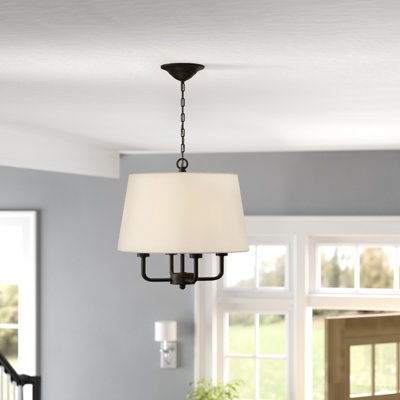 Luminaire suspendu tambour simple à 4 lumières Astrid