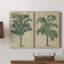 Toile de jute avec toile de jute Palm Silhouette III-108969605