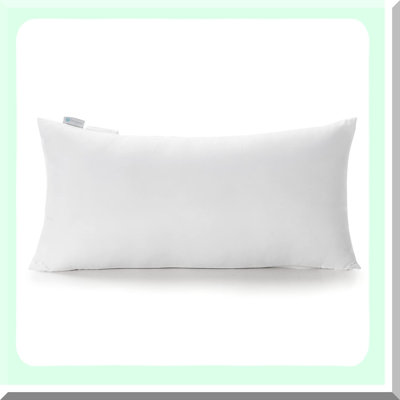 Hypoallergenic Rectangle Pillow Insert - White - Decorative Cushion Stuffer - Sham Filler - Pack of 1 - Polyester - 1 Count