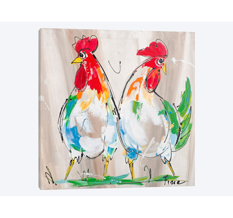 «Me And My Brother» par Art Fiore, impression sur toile tendue, H 12 po x l 12 po x P 1,5 po, Toile tendue, Pas de tapis