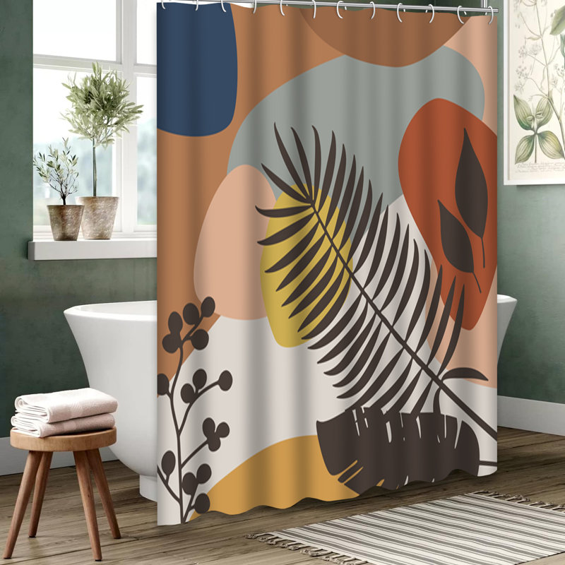 Rideau de douche Botanical Line Art, L 72 po x l 84 po