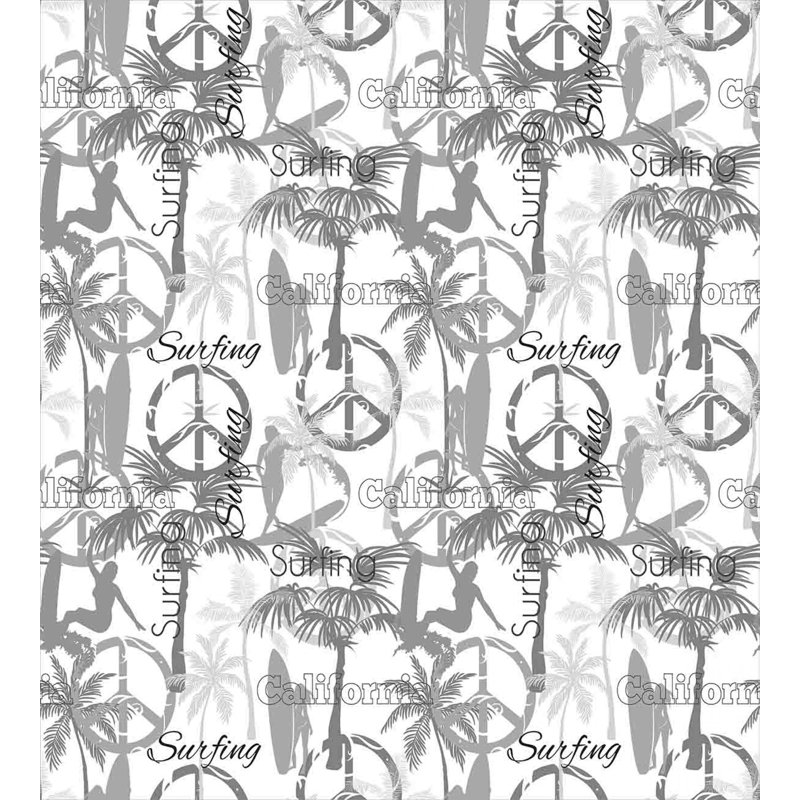 Coastal Floral Duvet Cover, Queen Duvet Cover + 2 Standard Shams