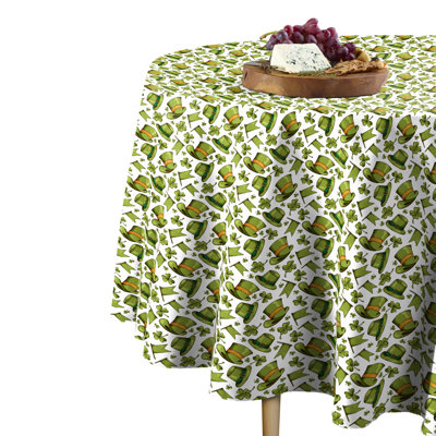 Simpkins Geometric Round St. Patrick's Day Tablecloth