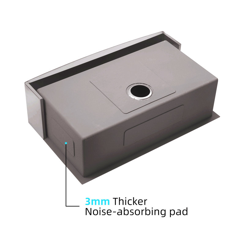 Évier de cuisine en acier inoxydable à tablier simple 33 po x 21 po x 10 po Farmhouse