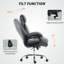 HOMCOM Executive Office Chair 150kg Big and Tall PU Leather-1774742976