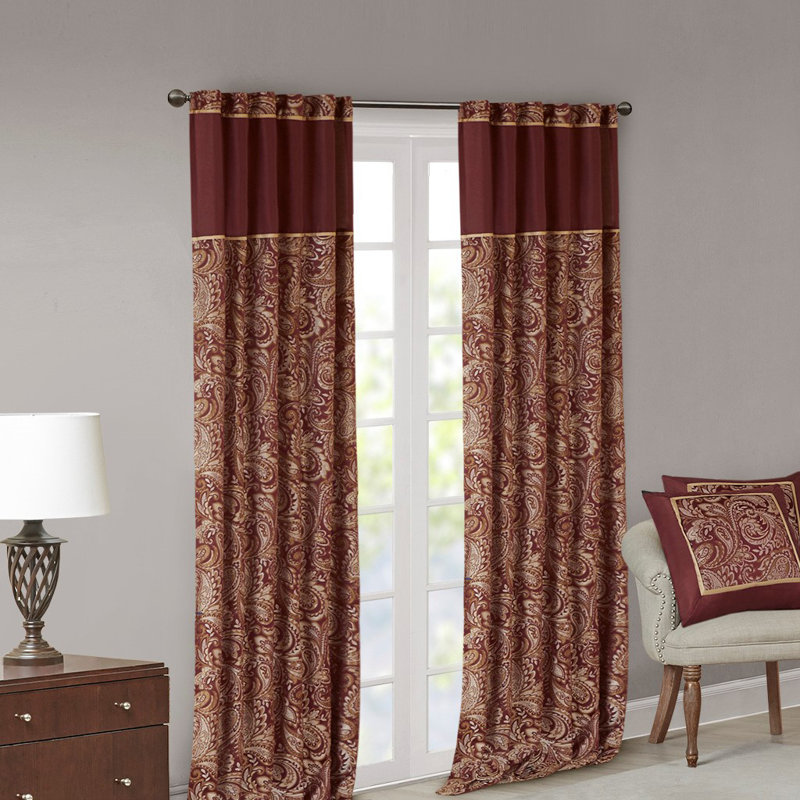 Paire de rideaux (2 panneaux de fenêtre), Multi-couleur, L 50 po x L 84 po
