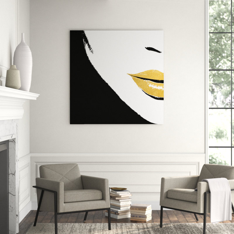 Pieces Of Me III Print by Kelli Ellis, 24" H x 24" W, Gilded Gold