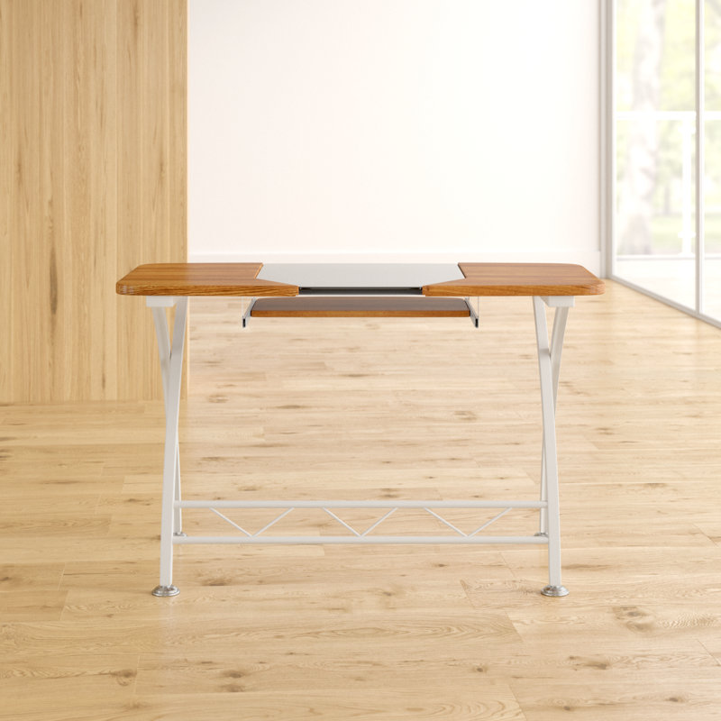 Howa Computer Desk, Brown/White