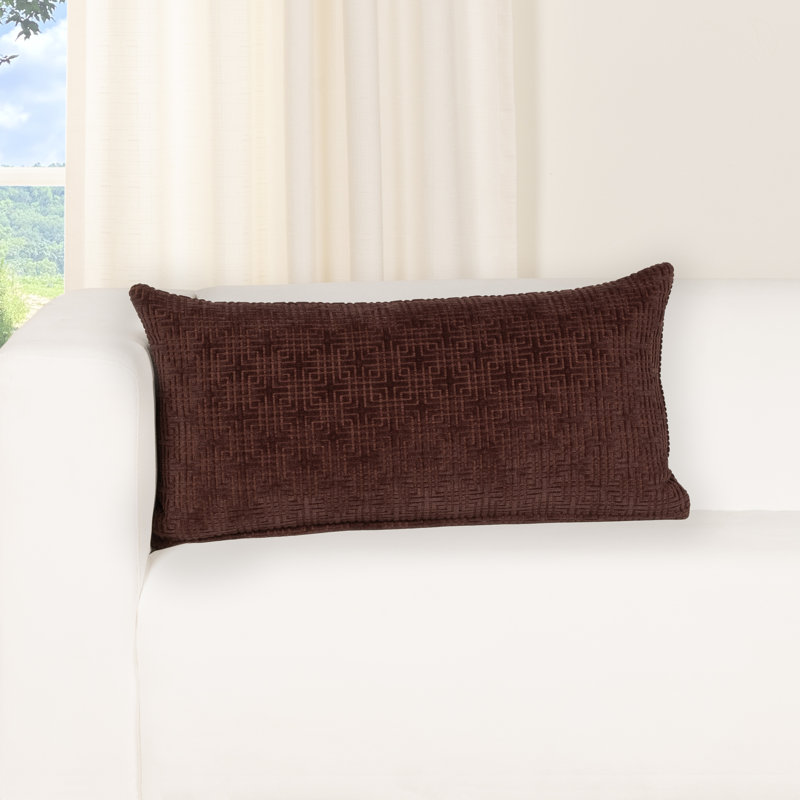 Coussin Odeon, 26" x 14", Polyfill, Merlot