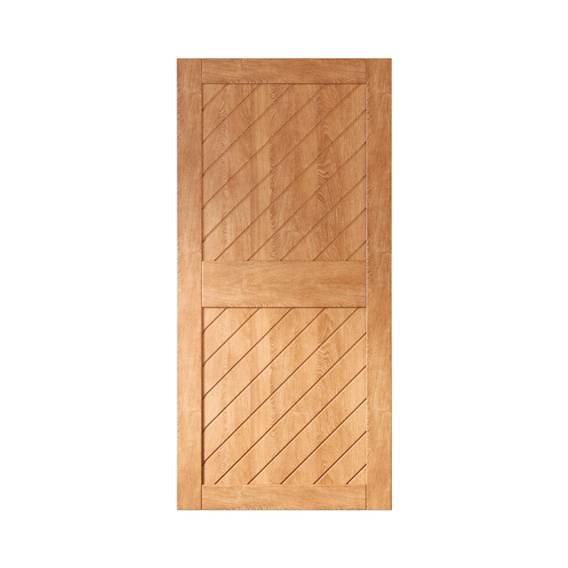 Porte de grange en bois de pin à finition inclinée de style américain Homacer, 50 po x 84 po