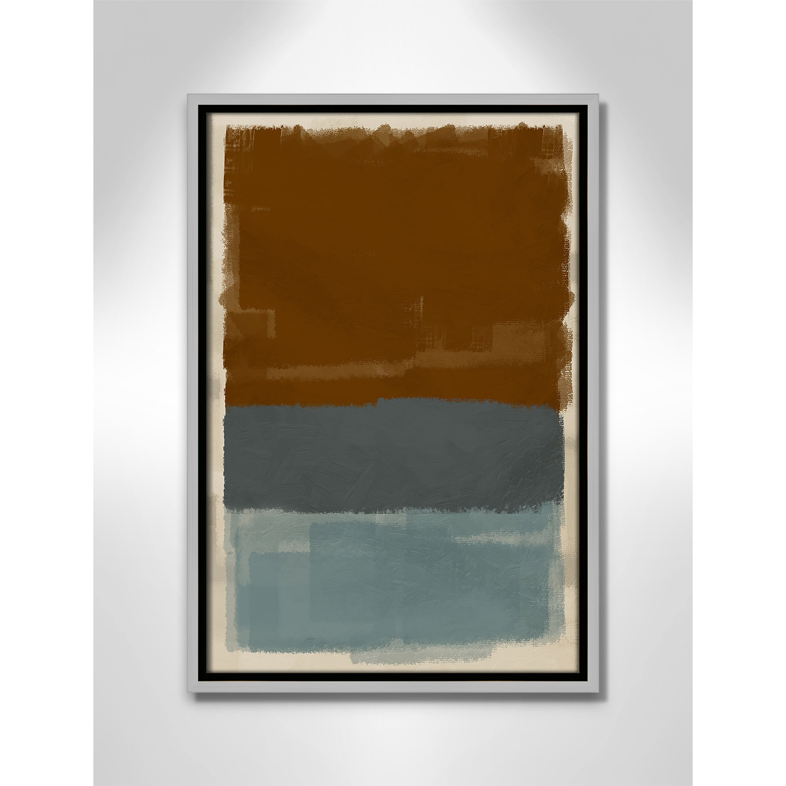 Turbulent Honesty Print by Marcus Prime, 13.5'' W x 19.5'' H, Silver Floater
