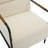 Sinobi Upholstered Accent Armchair with Metal Frame-1803305525