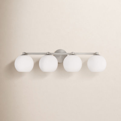 Ansley 4 Light Frosted Dimmable Vanity Light