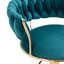 Siège de salle à manger moderne et réglable en polyester bleu sarcelle