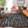 Premium Machine Washable Prisco Black Rug