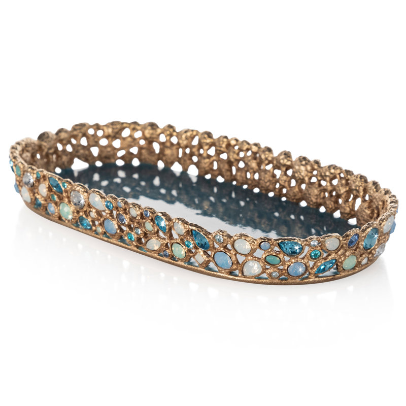 Bejeweled Collection Decorative Tray, Oceana