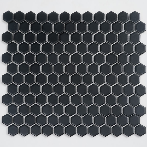 Cirkel Hex 10.2 In. X 11.8 In. Porcelain Mosaic Wall And Floor Tile (8.36 Sq Ft/Case) - 10 Pack