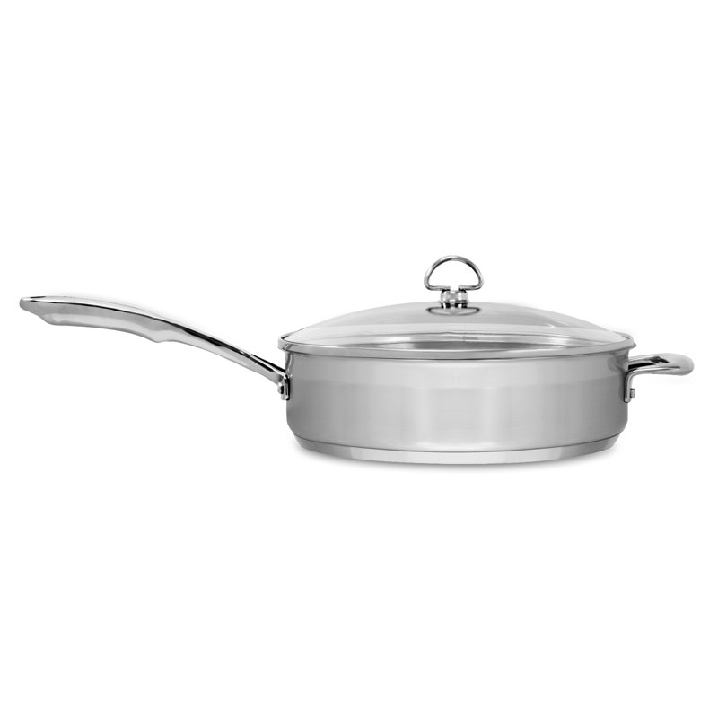 Induction 21 Steel® 5 pte Sauteuse avec couvercle