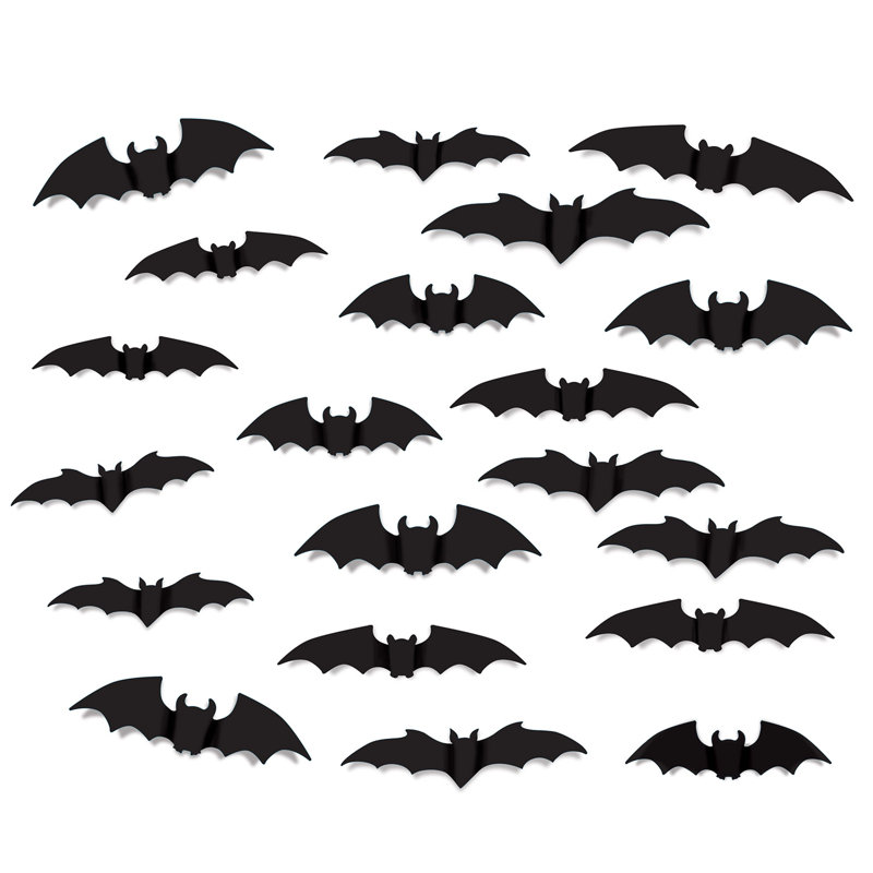 Silhouettes de chauve-souris d'Halloween