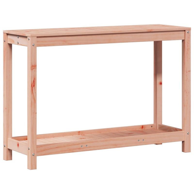 Wood Potting Bench, Brown, white and pink