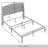 Rissie Gorgeous Upholstered Bed With 2 Nightstands In Linen-704555111-704555108